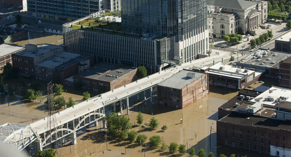 Pedestrian Bridge, Nashville, TN, May 3, 2010